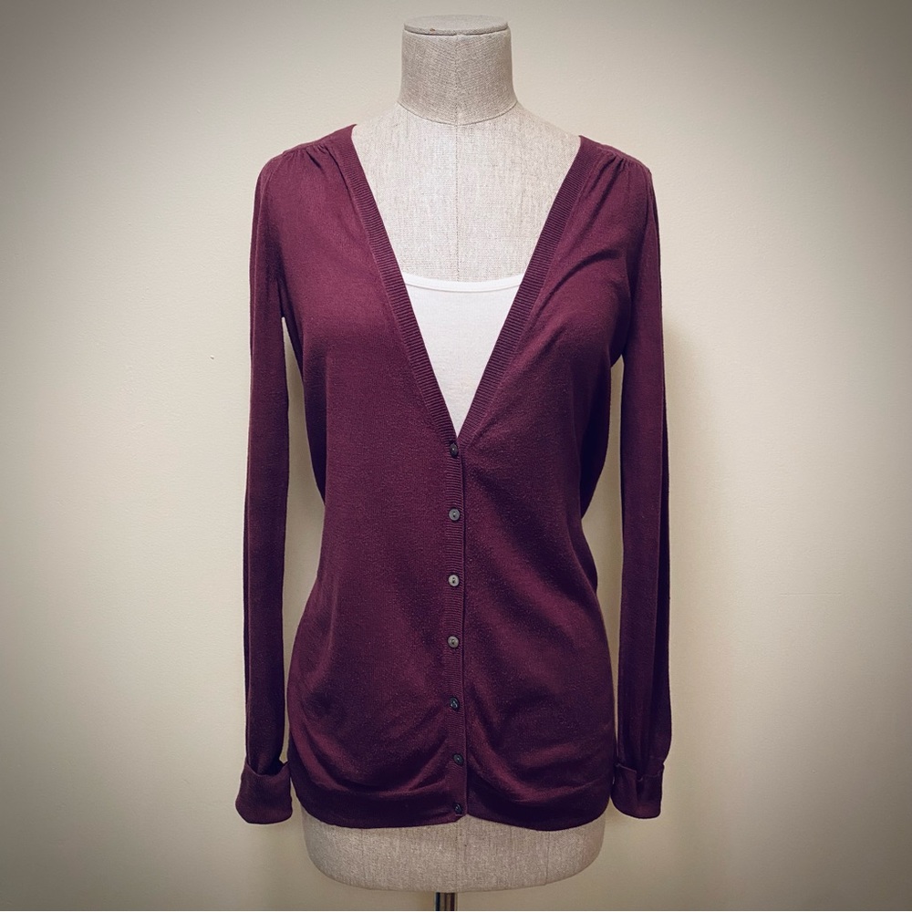 Gap V-Neck Button-Down Cardigan